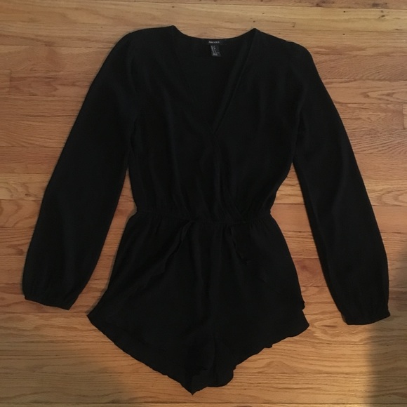 forever 21 long sleeve jumpsuit